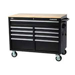 lot 6351 image: Husky 9 Drawer Rolling Tool Bench