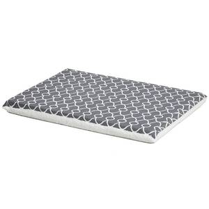 lot 27933 image: QuietTime� Defender Geo PrintFleece Reversible Crate Pet Pad with Teflon Fabric Protector Gray Color 30 Inch