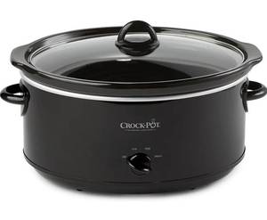 lot 27939 image: Crock-Pot SCV800-B, 8-Quart Oval Manual Slow Cooker, Black - Retail $68