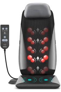 lot 27943 image: Nekteck Shiatsu Neck & Back Massager with Heat, Deep Tissue Kneading Massage Chair Pad for Back, Waist, Thighs Pain Relief, Electric Massage Seat Cushion for Home & Office Use