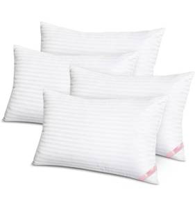 lot 27949 image: EIUE Bed Pillows for Sleeping 4 Pack Queen Size Pillows for Side and Back Sleepers,Super Soft Down Alternative Microfiber Filled Pillows,20 x 30 Inches