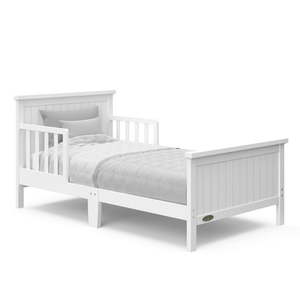 lot 27953 image: Graco Bailey Wooden Toddler Bed White