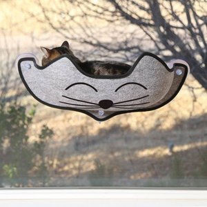 lot 27960 image: K&H Pet Products EZ Mount Kittyface Window Bed