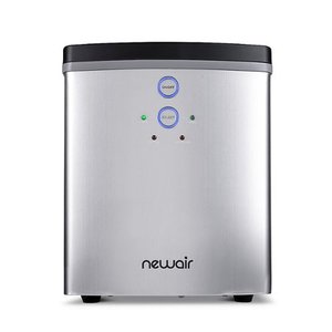 lot 27965 image: NewAir 33-lb Portable Ice Maker - Stainless Steel - Stainless steel