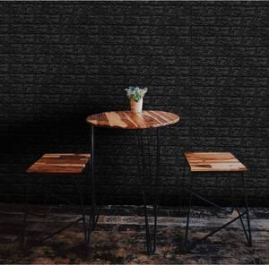 lot 27969 image: Art3d 11-Pack 64 Sq. Ft Peel and Stick 3D Wall Panels for Interior Wall Decor, Self-Adhesive Foam Brick Wallpaper in Black