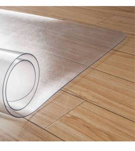 lot 30970 image: Kuyal Clear Chair mat for Hard Floors 48 x 48 inches Transparent Floor Mats WoodTile Protection Mat for Office & Home(48 X 48 Square)