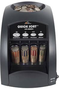 lot 30998 image: Royal Sovereign Electric Coin Sorter, Patented Anti-Jam Technology, 1 Row of Coin Sorting (CO-1000N), Black