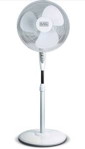 lot 32642 image: BLACKDECKER 16 Stand Fan with Remote, White