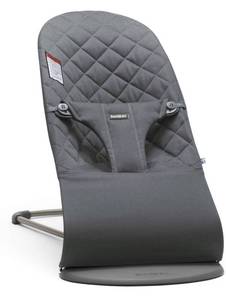 lot 32647 image: BabyBjrn Bouncer Bliss, Quilted Cotton, Anthracite