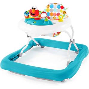 lot 32652 image: Sesame Street I Spot Elmo Bright Starts Baby Walker with Easy-Fold Frame for Storage, Multicolor, Age 6-12 Months