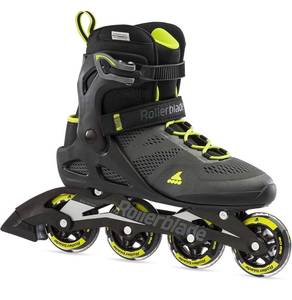 lot 32653 image: Rollerblade Macroblade 80 Mens Adult Fitness Inline Skate, Black and Lime, Performance Inline Skates - Size 9