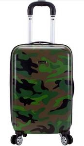 lot 32657 image: Rockland Unisex Adults Safari Hardside Spinner Wheel Luggage Suitcase, Camouflage, Carry-On 20-Inch