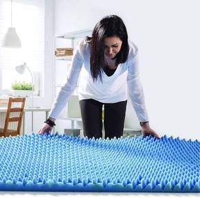 lot 32675 image: DMI Foam Mattress Topper, Egg Crate Foam Pad, Mattress Pad and Bed Topper for Support, Air Circulation, Pressure Relief and Weight Distribution, Hospital Size Mattress, 33 x 72 x 2