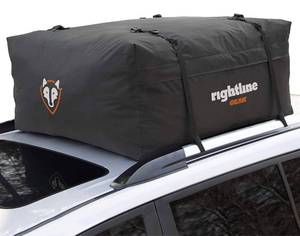 lot 32682 image: Rightline Gear Range 2 Car Top Carrier, 15 cu ft, Weatherproof , Attaches With or Without Roof Rack