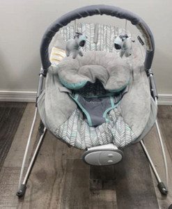 lot 36516 image: Baby Trend EZ Bouncer, Ziggy (Max Weight 20Lbs) Blue and Grey