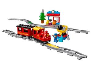 lot 36519 image: Lego Steam Train Toy Set Just Train and Tracks (33x22.5)