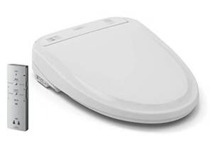 lot 36524 image: Toto Electronic Bidet Toilet Seat with Cleansing Warm, Nightlight (Round  White)