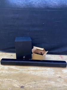 lot 36531 image: Majority K2 Bluetooth Sound Bar with Wireless Subwoofer, Home Audio System