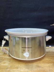 lot 36542 image: Hamilton Beach 4-Qt. Slow Cooker (Missing Lid)