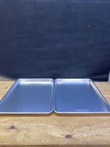 lot 36550 image: Nordic Ware Stainless Steel Baking Sheet (Lot of 2) 13x18x1
