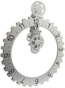 lot 36551 image: Big Wheel Hour Wall Clock 56Cm
