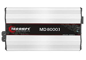 lot 37382 image: $$ Taramps MD 8000.1 2 Ohms 8000 Watts Class D Full Range Mono Amplifier, Retail $417.99