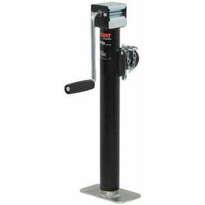 lot 37391 image: CURT 28358 Weld-On Pipe-Mount Swivel Trailer Jack 5 000 lbs. 15-12 Inches Vertical Travel