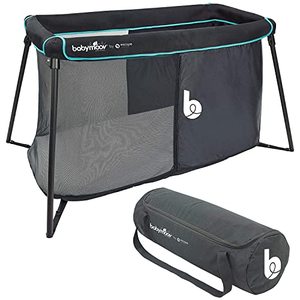 lot 37398 image: Babymoov Naos Crib & Playard  2-in-1 Design, Easy Setup, Lightweight with Memory Foam Mattress & Carry Bag Included (Patented Design)