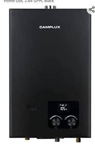 lot 37409 image: Camplux 10l 2.64 Gpm Lp High Capacity Indoor Tankless Hot Water Heater