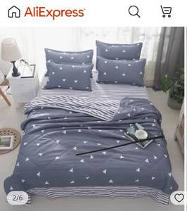 lot 37410 image: Home bedding Summer Bedspread Queen Size Geometric Printed Double Quilts