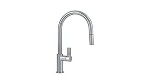 lot 37425 image: Franke FFP3180 Ambient Single Handle Pull-Down Kitchen Faucet, Satin Nickel,Medium (B00W5B26H2)