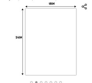 lot 37431 image: Golden State Art, Uncut 18x24 White Mats Matboards, Acid Free, for Photos, Frames, DIY Projects (10 Pack, 18x24 Inches)