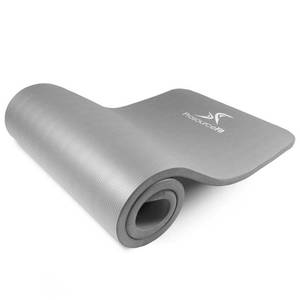 lot 37435 image: Extra Thick Yoga and Pilates Mat 1 inch Grey