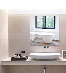 lot 37439 image: EVENLIVE� Full Length Mirror Tiles-14Inch 4 PCS, Large Wall Mirror Tiles, Adhesive Long Mirror for Home Gym, Door