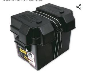 lot 37449 image: NOCO Universal Plastic Battery Box Group 24 27 31 Boat RV Marine Trailer Snap