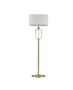 lot 84015 image: Sagebrook Home Metal Floor Lamp, Gold, 62