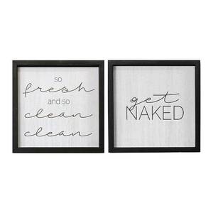 lot 84022 image: Stratton Home Decor Set of 2 Get Naked Wall Art