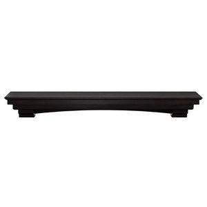 lot 84040 image: Alvin Fireplace Mantel Shelf Traditional Smoked Ash