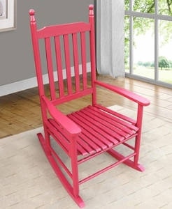 lot 84031 image: Porch Rocker SKU- 0801RED Rocking Chair Red