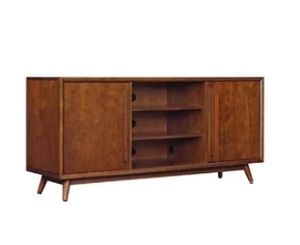 lot 84037 image: Cherry Love Birds TV Stand Model CHE-TVS-003G-V1 Walnut Retail$256.99