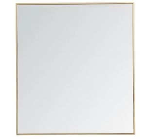 lot 84050 image: Neutypechic Modern Simple Thin Frame Wall Mirror Gold