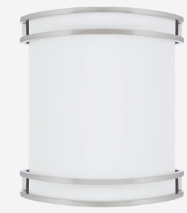 lot 84053 image: Amax LeD Wall Sconce Brush Nickel Finish LED-WS18LBN-W