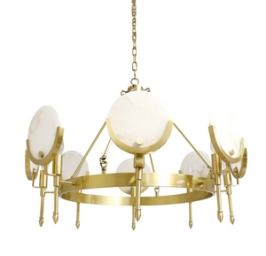 lot 114 image: PASARGAD HOME IMPERIAL COLLECTION WHITE VENDOME CHANDELIER Retail $949.99
