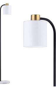 lot 84064 image: Ambiore Floor Lamp With Complimentary Bulb Cinel - Black & White