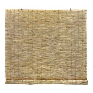 lot 84071 image: Radiance Peeled and Polished Reed Cord Free Roll-Up Shade, 72 x 72