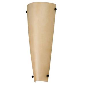 lot 84081 image: AFX Lancet 2-light Oil-Rubbed Bronze Sconce with White Tea Stained Glass