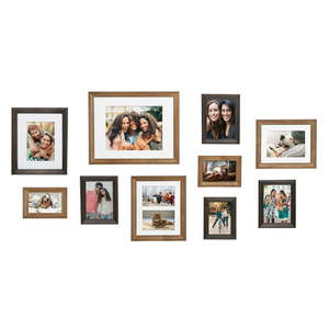 lot 84140 image: Kate and Laurel Bordeaux Gallery Wall Wood Picture Frame Set Retail$89.99