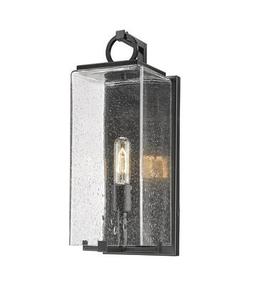 lot 84148 image: Sana Collection 592M-BK Outdoor Wall Sconce Light with Steel Material and 1 Light in Black