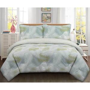 lot 84157 image: Nouvelle Home Palms Cotton Comforter Set Retail$99.99