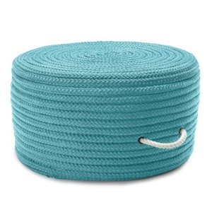 lot 84169 image: 20�� Periwinkle Blue Handmade Round Pouf Ottoman
